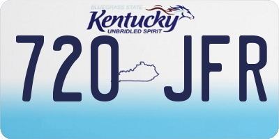 KY license plate 720JFR