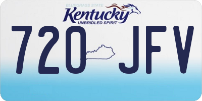 KY license plate 720JFV