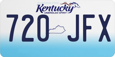 KY license plate 720JFX