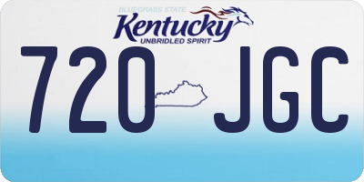 KY license plate 720JGC