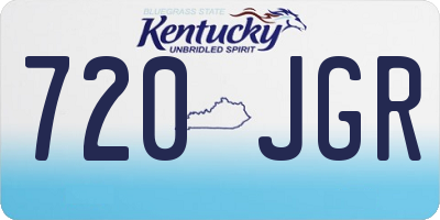 KY license plate 720JGR