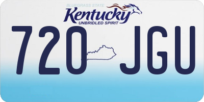 KY license plate 720JGU