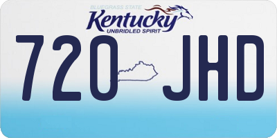 KY license plate 720JHD