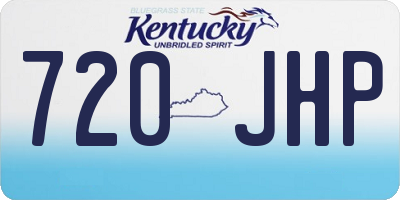 KY license plate 720JHP