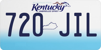 KY license plate 720JIL