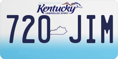 KY license plate 720JIM