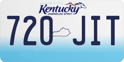 KY license plate 720JIT