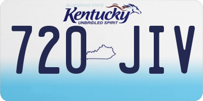KY license plate 720JIV
