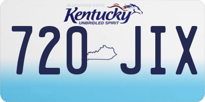 KY license plate 720JIX