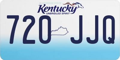KY license plate 720JJQ
