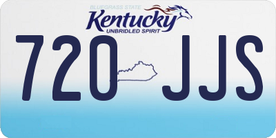 KY license plate 720JJS