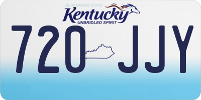 KY license plate 720JJY
