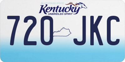 KY license plate 720JKC