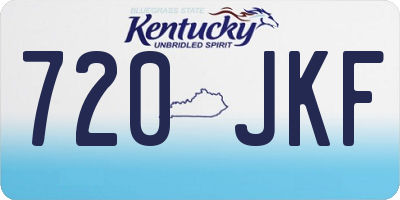 KY license plate 720JKF