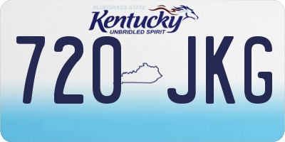KY license plate 720JKG