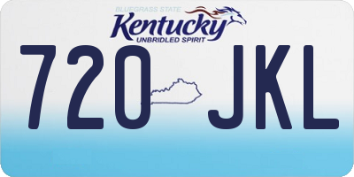 KY license plate 720JKL