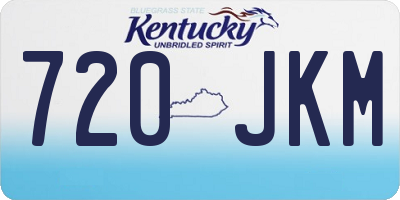 KY license plate 720JKM