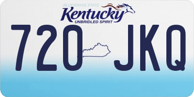KY license plate 720JKQ