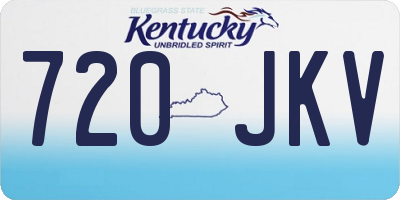 KY license plate 720JKV
