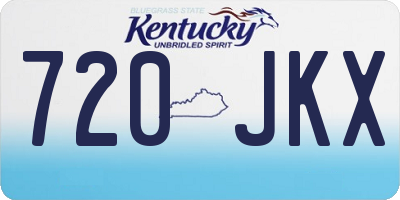 KY license plate 720JKX