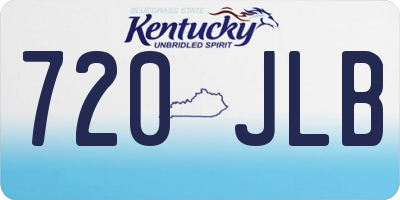 KY license plate 720JLB
