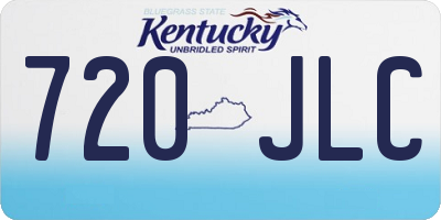 KY license plate 720JLC