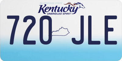 KY license plate 720JLE