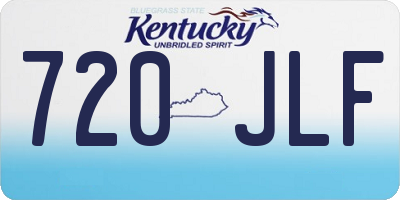KY license plate 720JLF