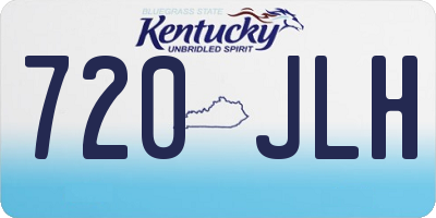 KY license plate 720JLH