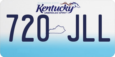 KY license plate 720JLL