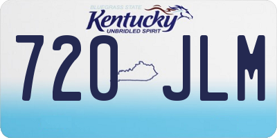 KY license plate 720JLM