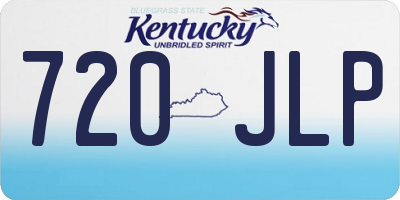 KY license plate 720JLP
