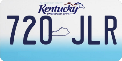 KY license plate 720JLR