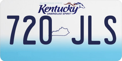 KY license plate 720JLS