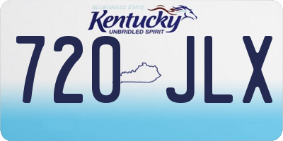KY license plate 720JLX