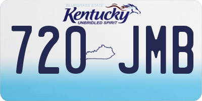 KY license plate 720JMB