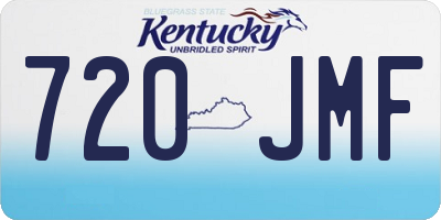 KY license plate 720JMF