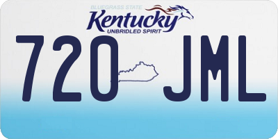 KY license plate 720JML