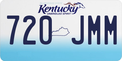KY license plate 720JMM