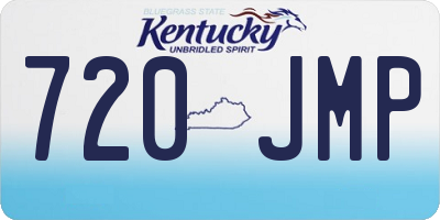 KY license plate 720JMP