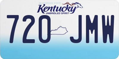 KY license plate 720JMW