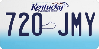KY license plate 720JMY