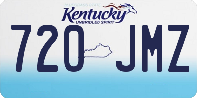 KY license plate 720JMZ