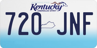 KY license plate 720JNF
