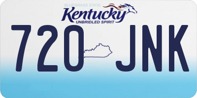KY license plate 720JNK