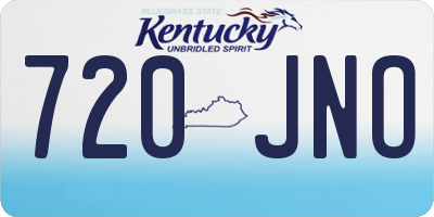 KY license plate 720JNO