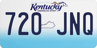 KY license plate 720JNQ