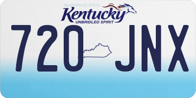 KY license plate 720JNX
