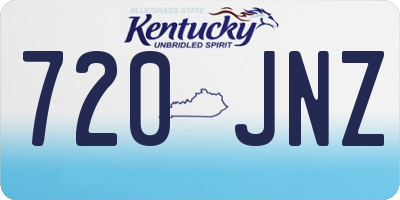 KY license plate 720JNZ