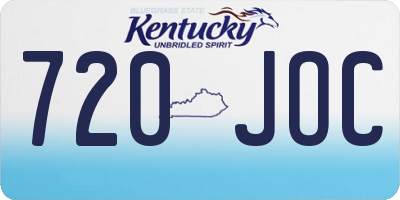 KY license plate 720JOC